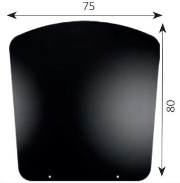PLAQUE PLANCHER 75X80 EMAIL NOIR 350975
