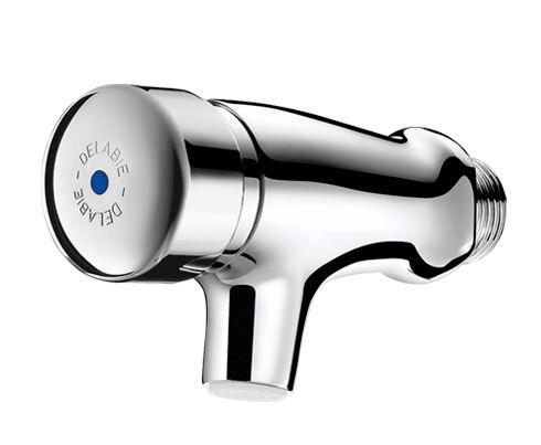 TEMPOSTOP - Robinet poussoir de lavabo mural