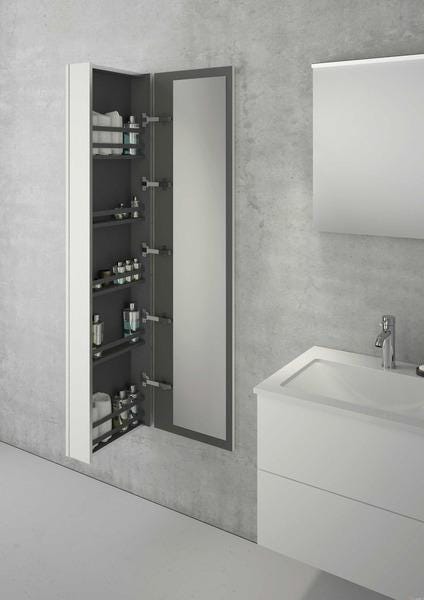 EXCLUSIVITES RICHARDSON PAR BURGBAD - Colonne coffre avec miroir vertical
