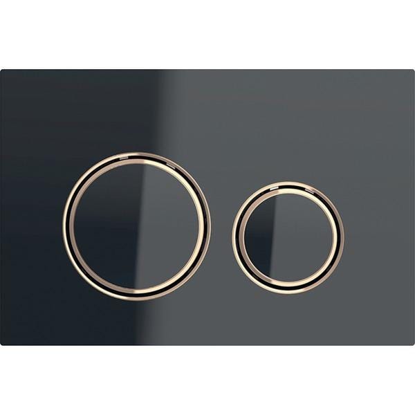 PLAQUE DBL TCHE SIGMA21 NOIR.OR. 115.650.SJ.1 GEBERIT  [115.650.SJ.1]