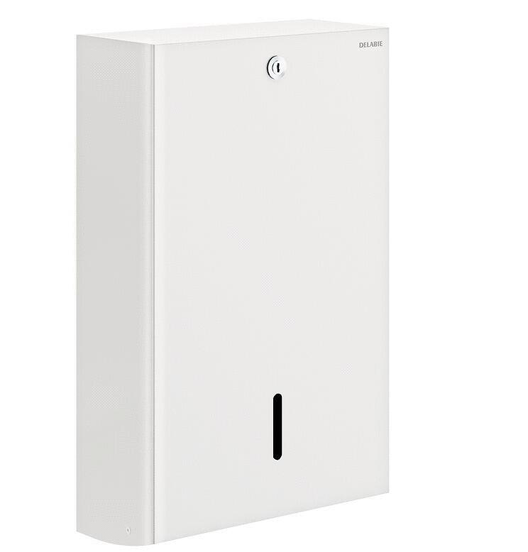 DISTRIBUTEUR ET RECEPTACLE POUR ESSUIE-MAINS - Distributeur d'essuie-mains mural