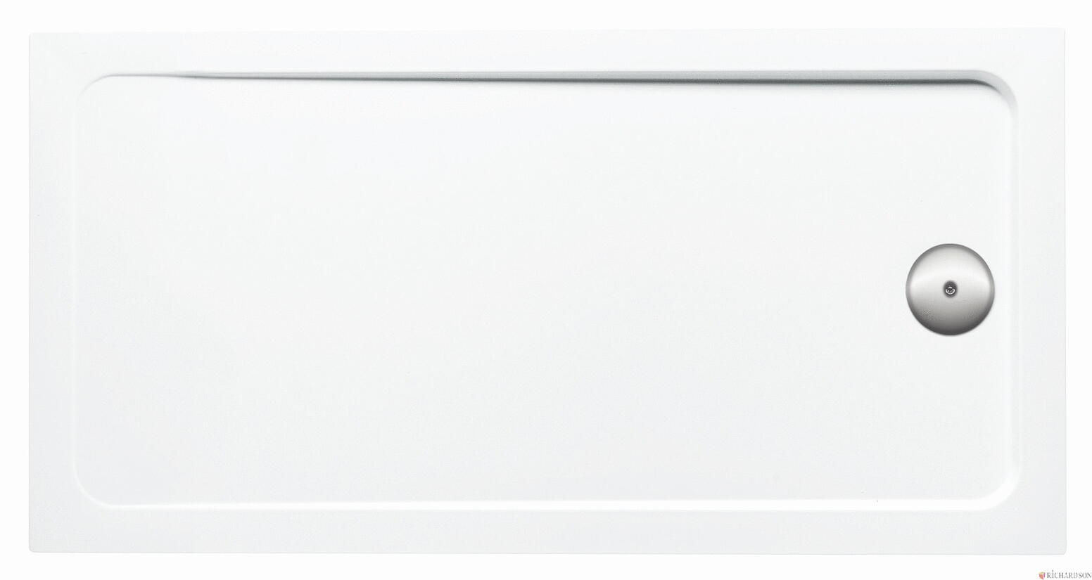 FLIGHT - Receveur rectangulaire extraplat à encastrer ou à poser en acrylique avec traitement anti-bactérien