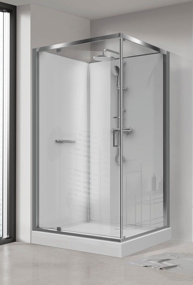 KARA MINERAL - Angle : porte pivotante réversible à fermeture magnétique