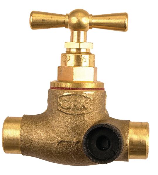 ROBINET ARRET A SOUDER +EMPL. PURGE  22 R4527