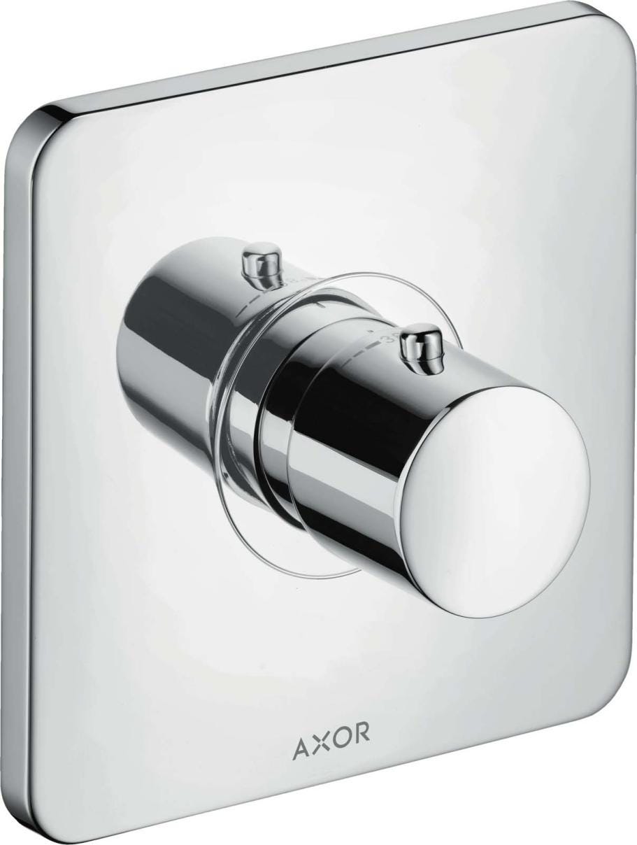 AXOR CITTERIO M - Set de finition pour mitigeur thermostatique encastré haut débit : 58L/min sous 3 bars de pression