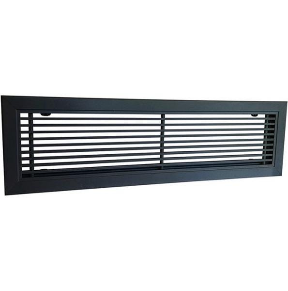 GRILLE LINAIRE ALU NR MAT 40X15  GSSFANOC4015 AXELAIR  [GSSFANOC4015]
