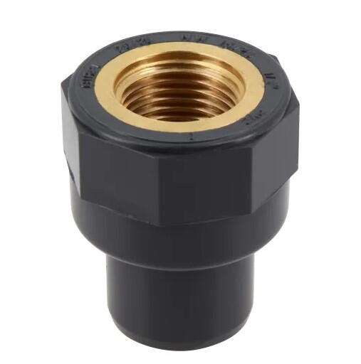 MANCHON A COLLER / A VISSER PVC - MF - Filetage laiton