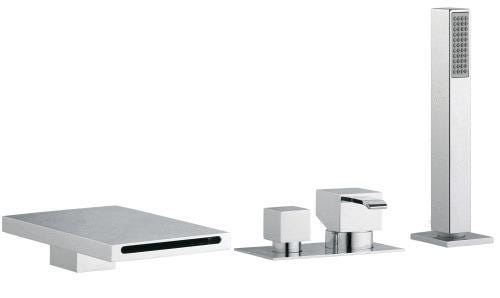 MITIGEUR BAIN DCH QUADRI S/GORG   CHR QM12951 ONDYNA  [QM12951] 