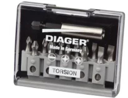 COFFRET VISSAGE TORSION EMBOUT   -12PCS U640D DIAGER FRANCE  [U640D]