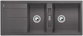 EVIER 2C.BLANCOMETRA 8S GRIS ROC.MANU  518885 BLANCO  [518885]