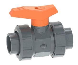 VANNE A BILLE - Type 542 - Avec emboîture pour collage métrique - avec joint de bille PTFE