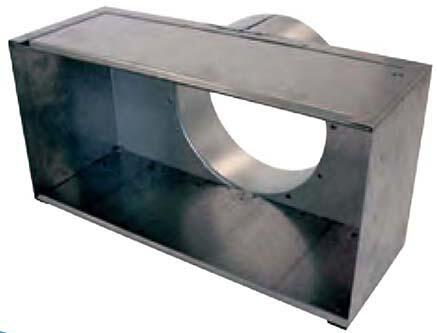 GRILLE INTERIEURE - PGRI - Plenum pour grille à raccordement circulaire - Isolé