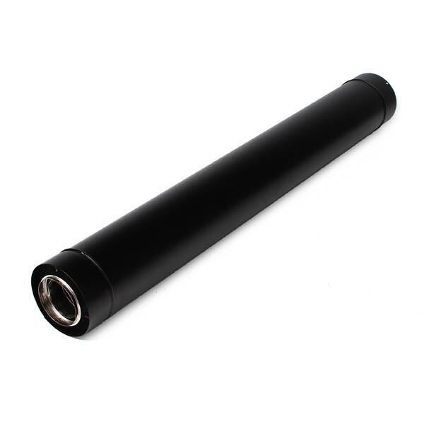 CONDUIT BIOTEN INOX 316 / ACIER - SPECIAL POELE A PELLETS - Système concentrique - Extérieur noir