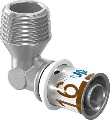 COUDE S-PRESS PLUS MULTICOUCHE - Coude 90° à sertir fileté