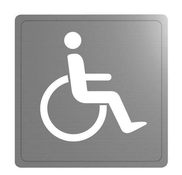 PICTOGRAMME TOILETTE - Pictogramme autocollant pour toilette
