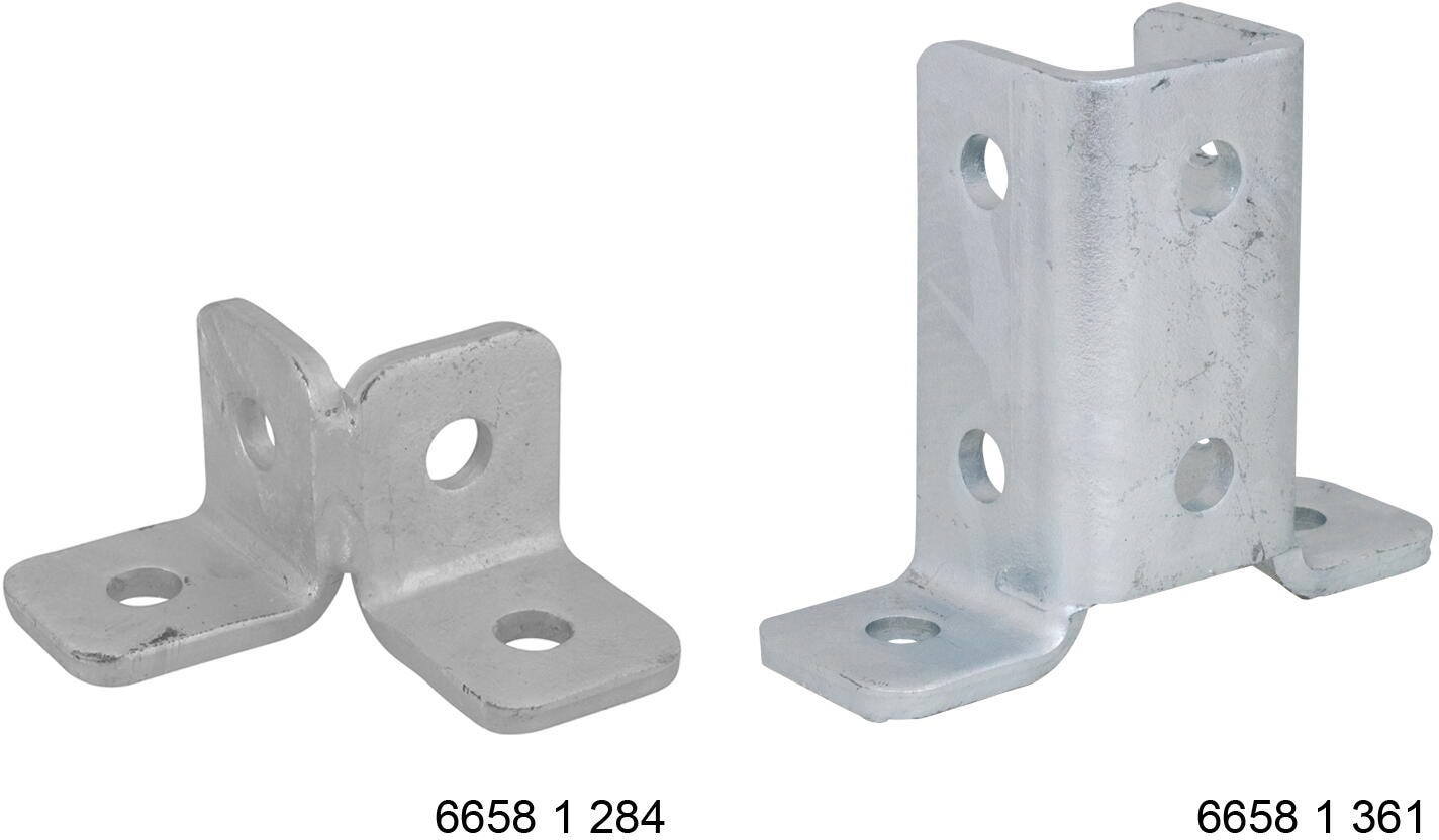 ACCESSOIRES POUR RAIL - BIS RapidStrut - Equerre, acier galvanisé à chaud
