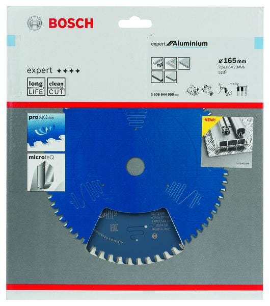 LAME SCIE CIRCUL.EXPERT 165X20MM 52D  165X20X BOSCH ELECTROPORTATIF  [2608644095]