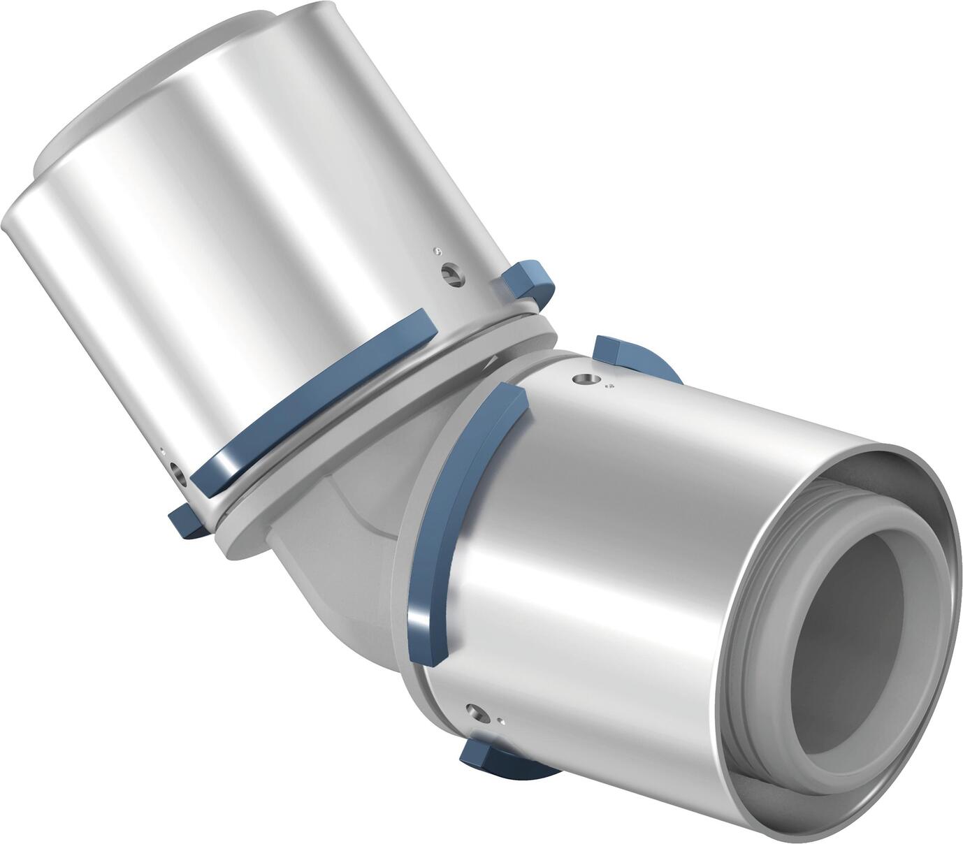 COUDE COMPOSITE MULTICOUCHE PPSU - FF - 45°