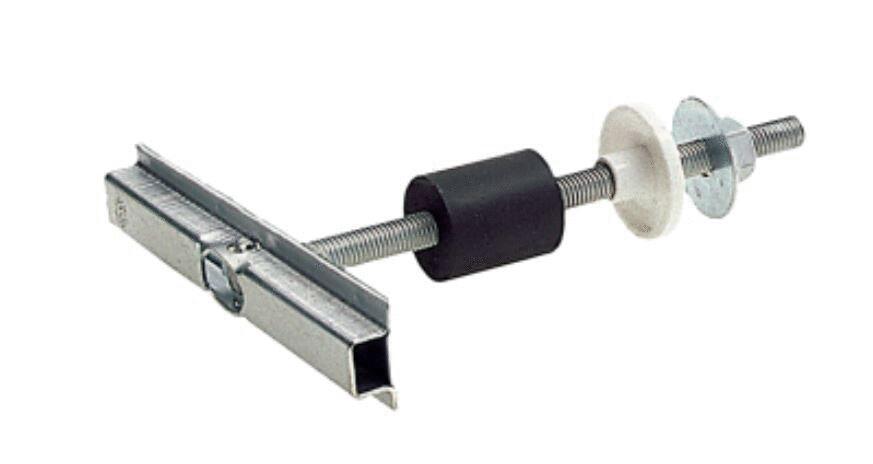 FIXATION DE RAIL DE SUPPORTAGE - Segment basculant, électrozingué
