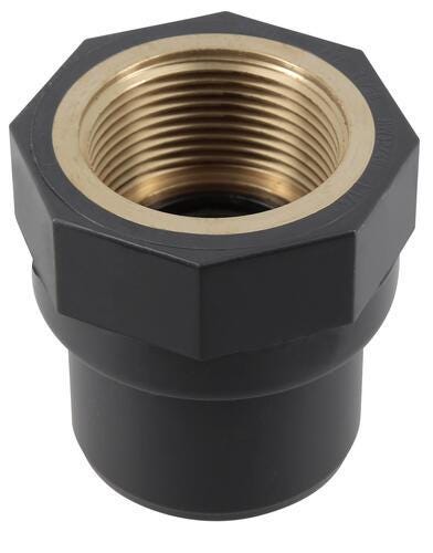 MANCHON A COLLER / A VISSER PVC-U/LAITON K62 - FM - Taraudage laiton