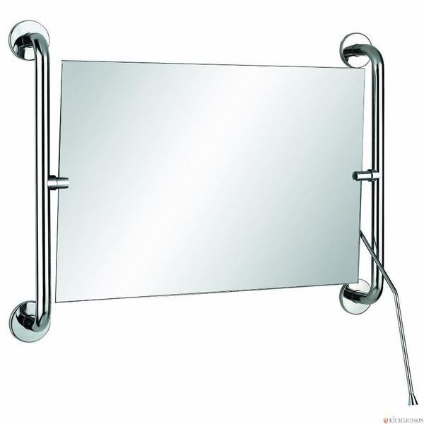 MIROIR INCL.AV.LEV.60X42 INOX       DEL 4201P DELABIE G ET J