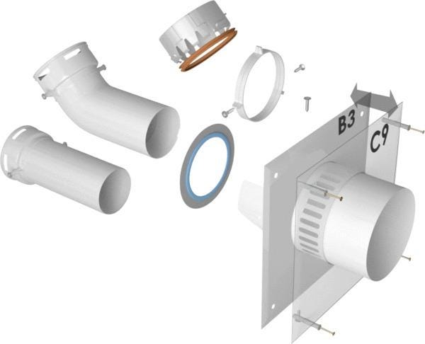 ACCESSOIRES CONDUIT CONDENSATION VENTOUSE - Système EcoNext pour TEN PP Flexible