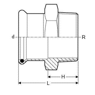 RACCORD FM MAPRESS 76-21/2  AC.GEBERIT 21713 GEBERIT  [21713]