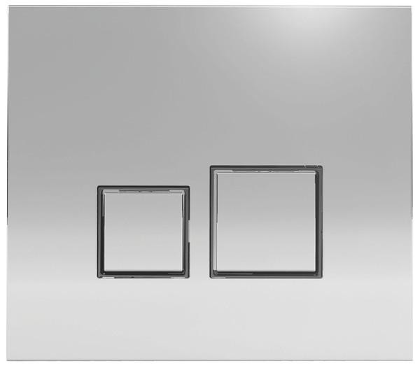 SQUARE - Plaque de commande  double touche