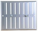 GRILLE D'AERATION A VISSER - En aluminium doré - A fermeture - Sans moustiquaire
