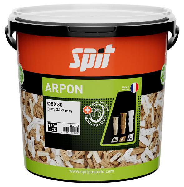 CHEVILLE ARPON 8X30 SEAU/1200  SPIT    060131