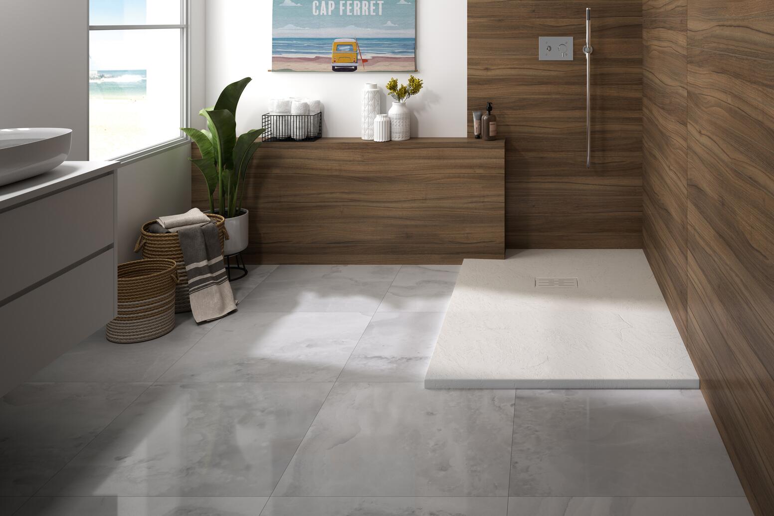 KINEROCK EVO - Receveur extra-plat texturé et coloré en Biolex