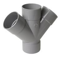 CULOTTE DOUBLE PARA 45" FF  D.110 PVC   RV144 NICOLL  [RV144]