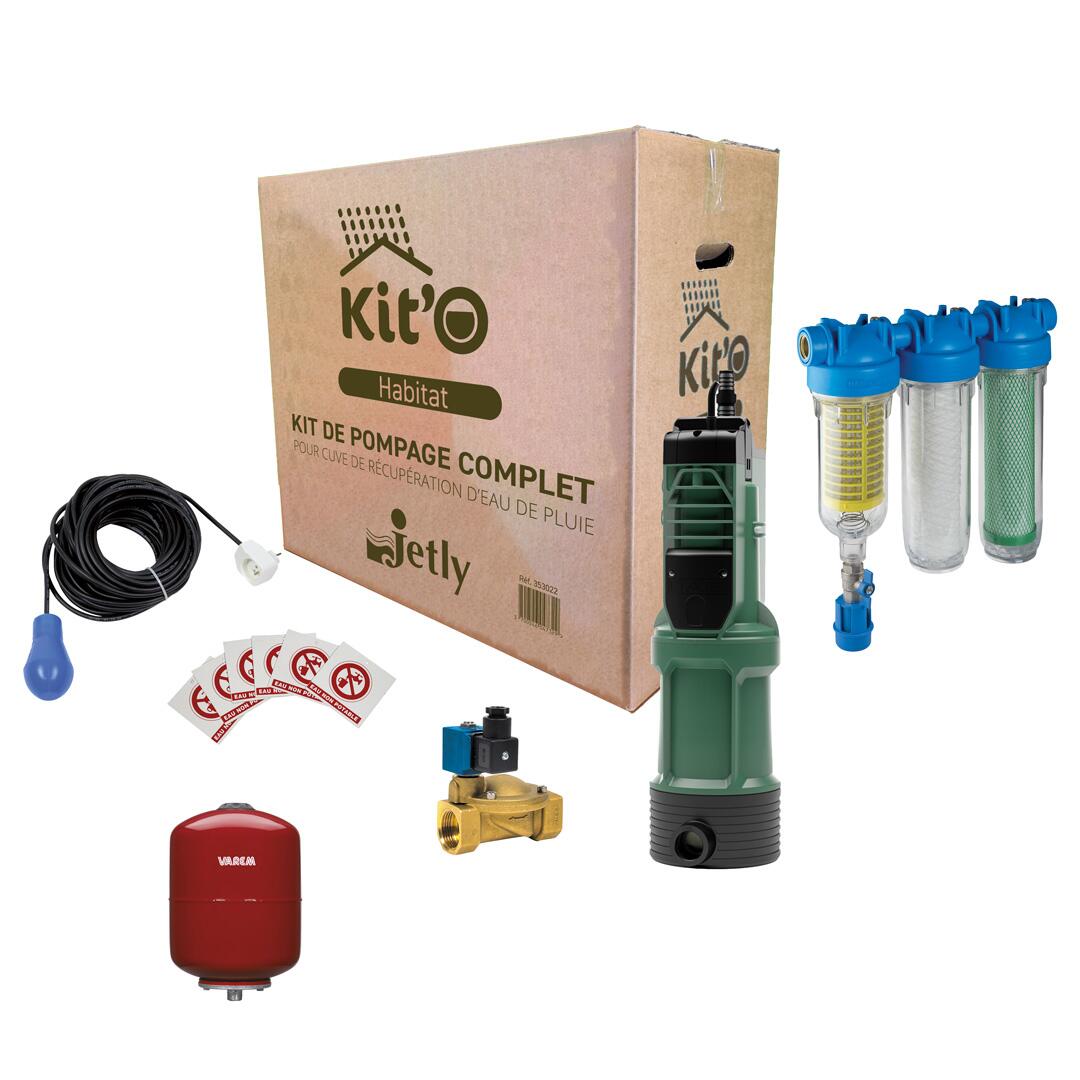 KIT D'ALIMENTATION - KIT'O - Kit alimentation WC + lave-linge pour cuve de récupération pluviale
