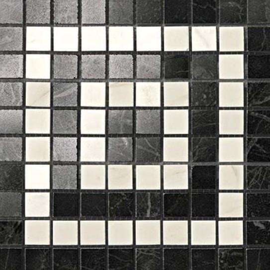 CAR. MARVEL NOIR/CREMO ANGOLO MOSAICO    ADRI