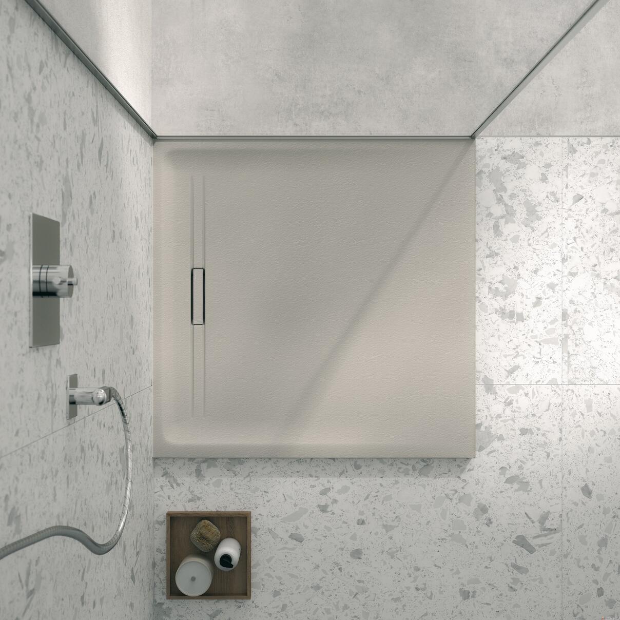 SESTRA - Receveur carré ultraplat à poser / à encastrer, synthèse