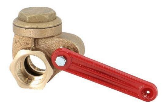 VANNE A DOUBLE OPERCULE - FF - A fermeture rapide - Corps bronze - Opercule et chapeau laiton