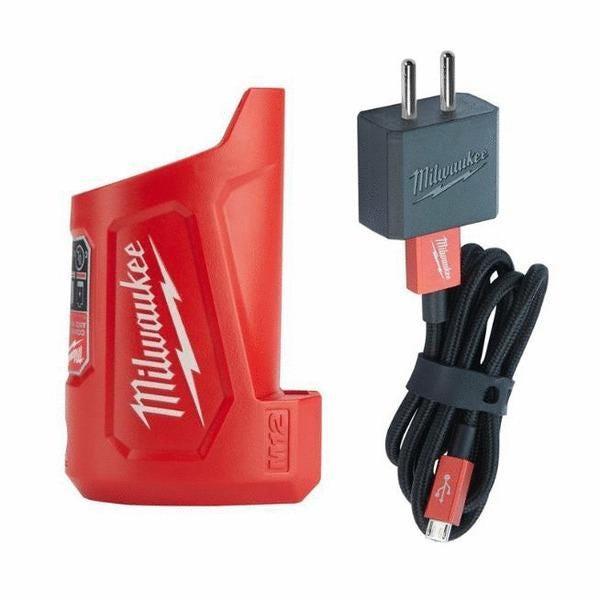 CHARGEUR DE BATTERIE - USB compact M12 TC avec adaptateur