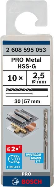 FORET METAL HSS 2.5X57             2608595053 BOSCH ELECTROPORTATIF  [2608595053]