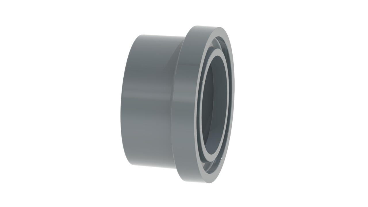 RACCORD A COLLER PVC-U METRIQUE - Collet d'étanchéité avec rainure - métrique