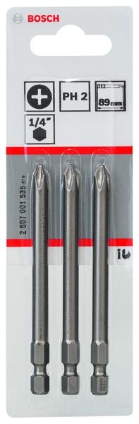 EMBOUT COURT    PH2 89MM -3- BOSCH 2607001535 BOSCH ELECTROPORTATIF  [2607001535]