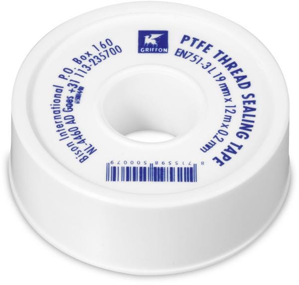 RUBAN PTFE PROFESSIONNEL - Pour étancher des raccords filetés métalliques et plastiques