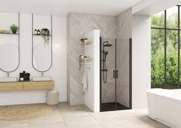 PAROI SMART DESIGN 2 PORTES PIV.   PA9072NTNE AQUAPRODUCTION KINEDO  [PA9072NTNE]