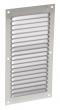 GRILLE D'AERATION A VISSER - En aluminium gris - Persiennes - Avec moustiquaire