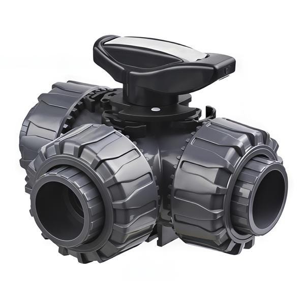 ROBINET BIL.3VT PTFE/EPDM EMB     40 TKDIVT40 ALIAXIS - GLYNWED  [TKDIVT40]