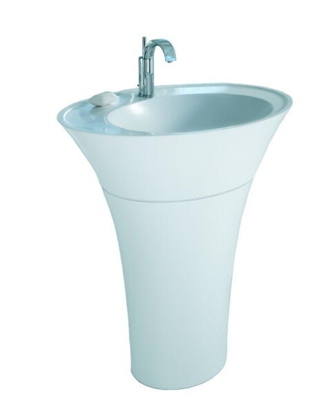 AROME - Lavabo colonne en Solid Surface