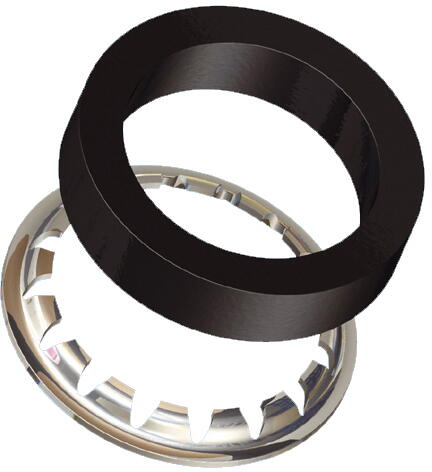 COLLET MOBILE - Joint caoutchouc + bague inox