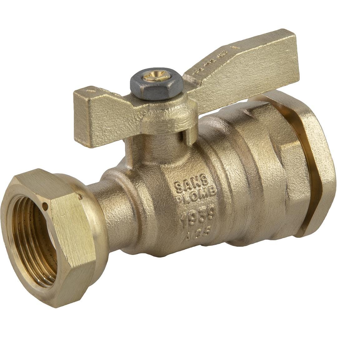 VANNE SPHERE LAITON DROIT 40 1"1/2     654840 SFERACO  [654840] 