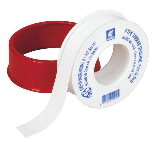 RUBAN PTFE GASTEC - Pour étancher des raccords filetés métalliques et plastiques
