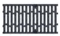 CANIVEAUX - Caniveau multidrain 200 avec grilles montées, sans pente, 1000m