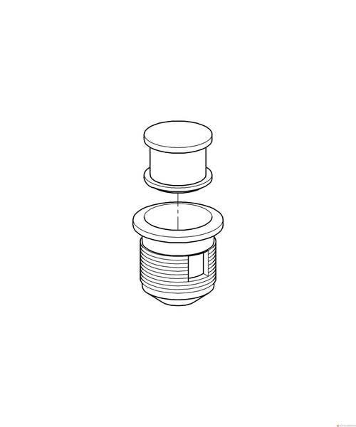 MECANISME WC ET ROBINET DE CHASSE - Bouton poussoir